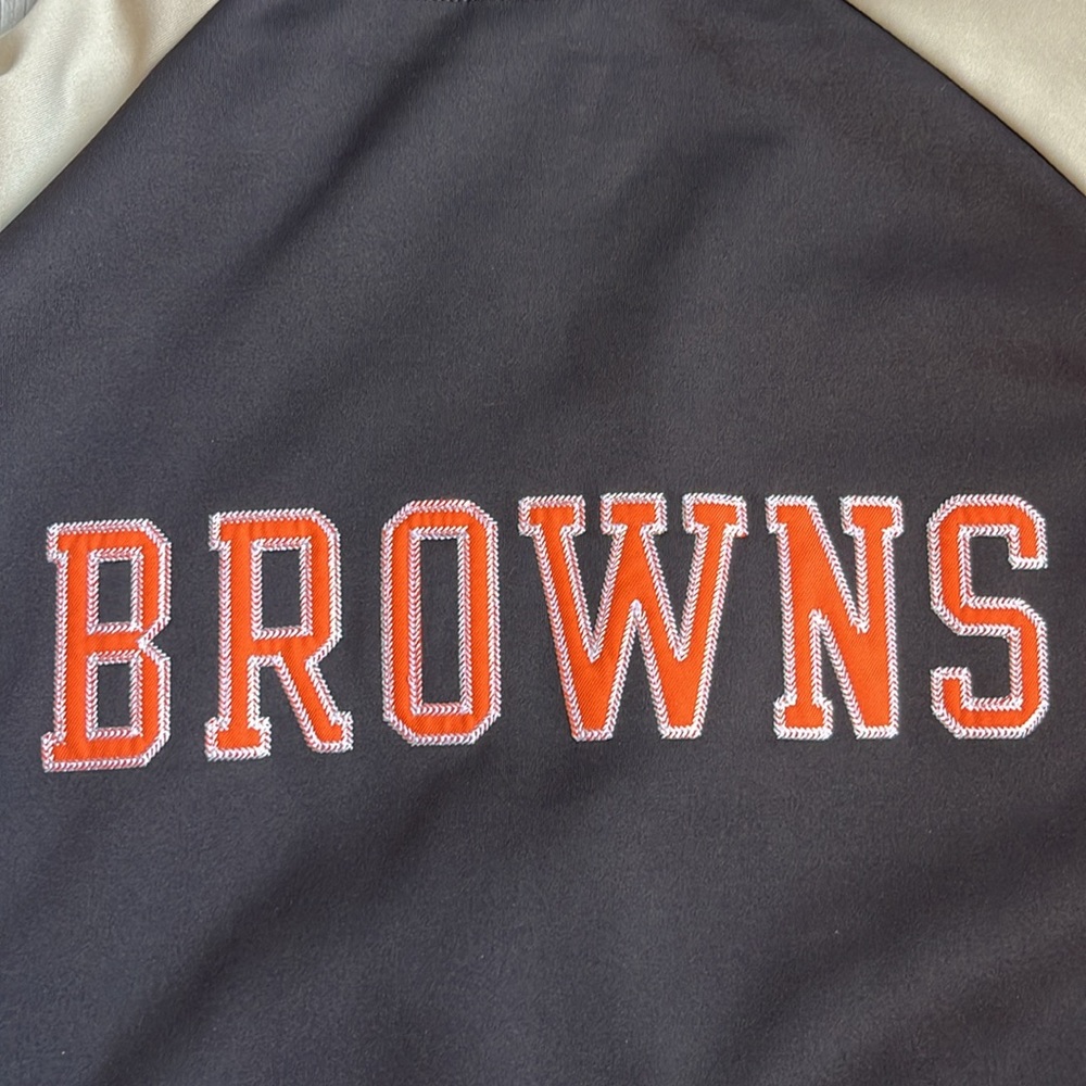 Cleveland Browns Reebok Embroidered‎ Jacket Men’s Size XL Full Zip Up